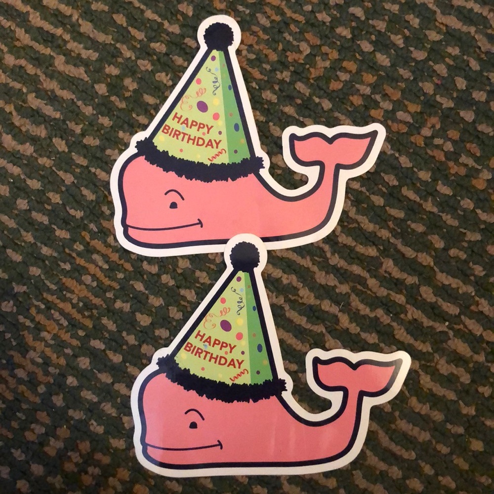 Vineyard vines happy birthday stickers